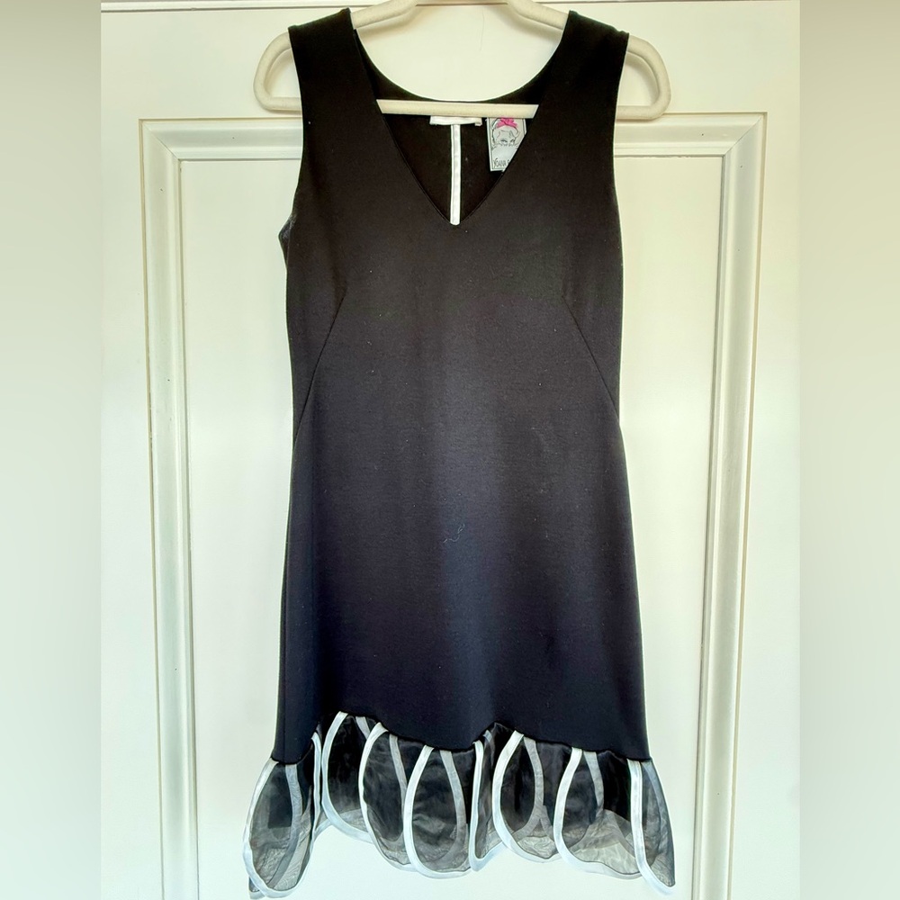 Yoana Baraschi Black Dress with Sheer Detail